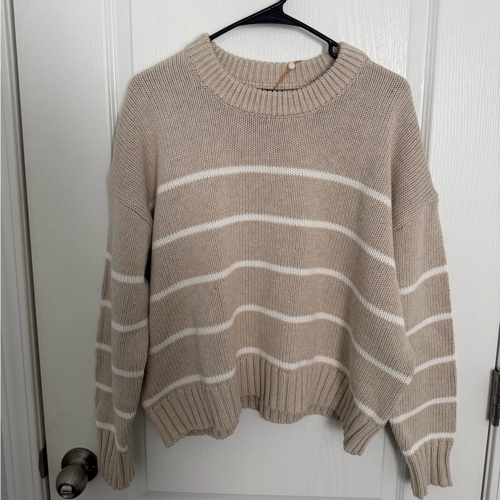 Quince Striped Crew Sweater